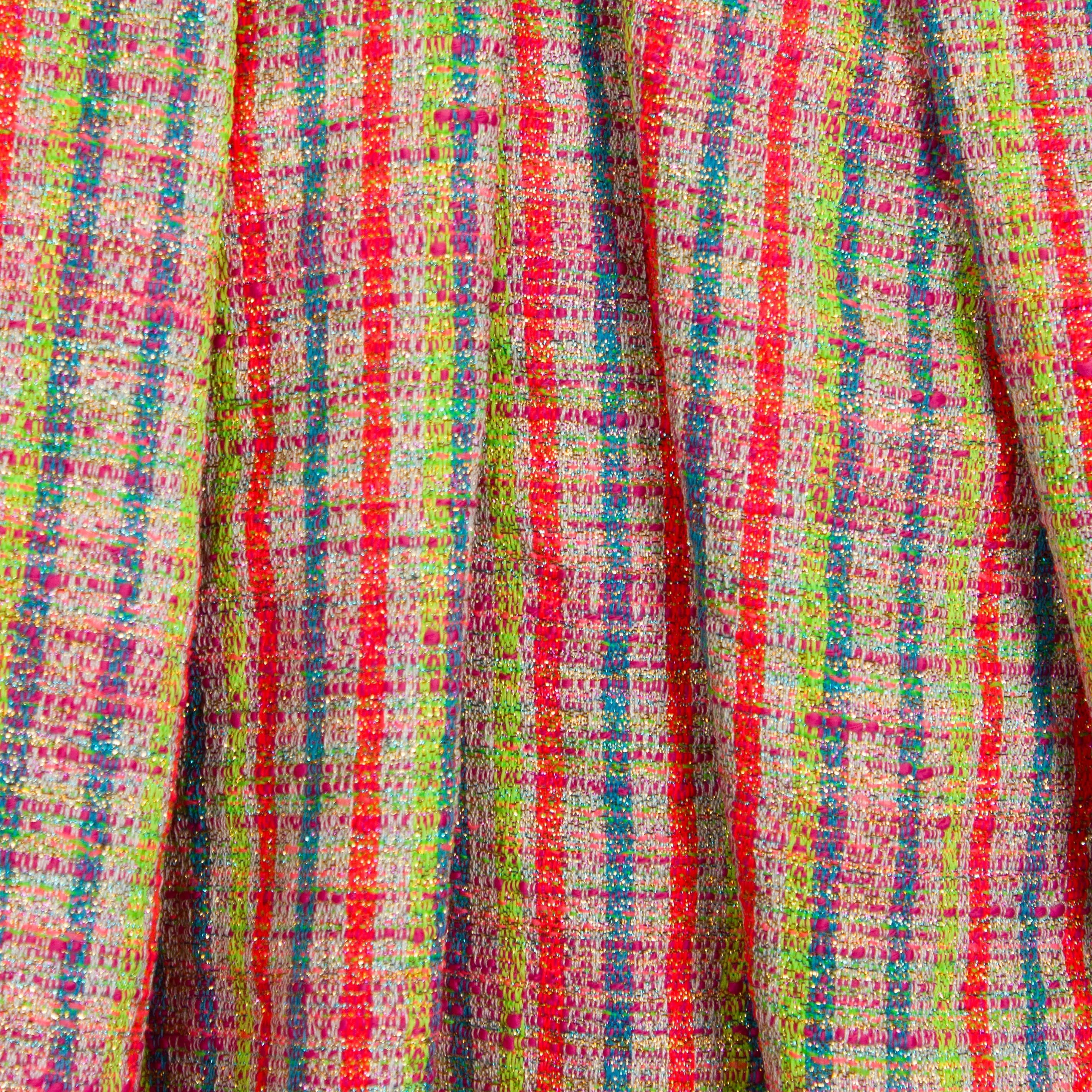 Multicolor neon chanelstof - Lorré